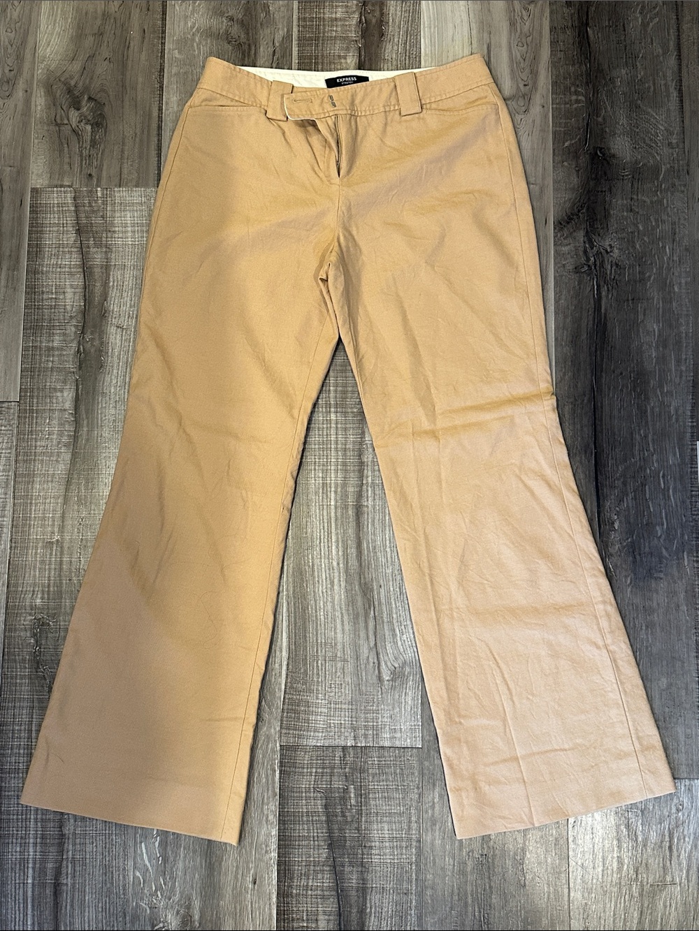 Express Wide-Leg Pants in Tan